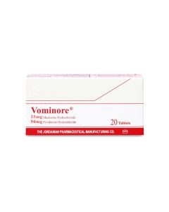 Vominore 25/50 Mg 20 Tab