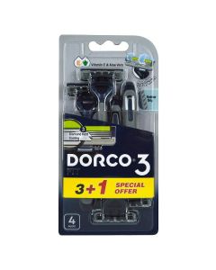 Dorco 3 Fit For Lady 3+1 Razors Poly Bag TRC100PK-4P