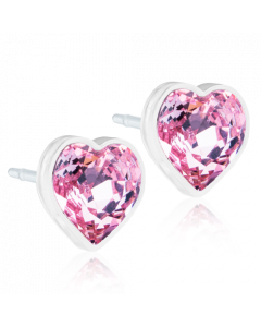 Blomdahl Earrings Heart 6MM Light Rose MP