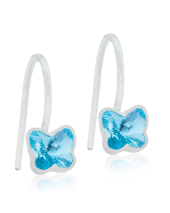 Blomdahl Earrings Fixed Butterfly Aquamarine MP