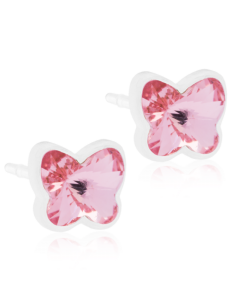 Blomdahl Earrings Butterfly 5MM Light Rose