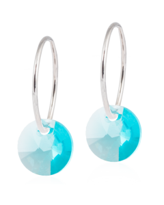 Blomdahl Earrings Round Turquoise 25 W NT