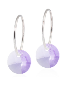 Blomdahl Earrings Round Violet NT